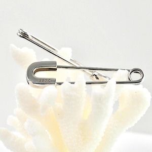 Sterling Silver Safety Pin Earrings, 025 Paperclip, Minimalist, Punk, Ha…